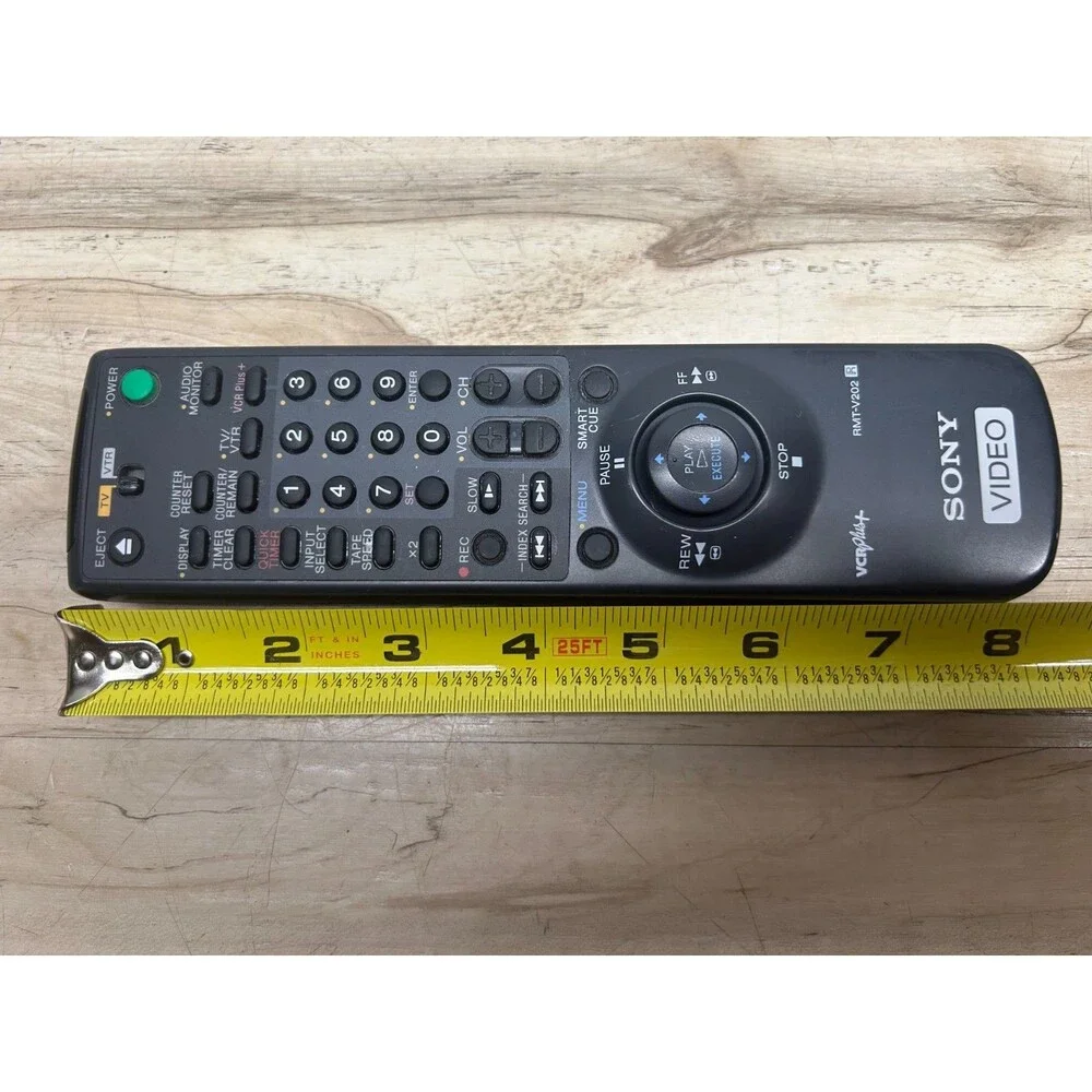 Vintage Sony RMT-V202 Video Cassette Player Replacement Remote Control Works